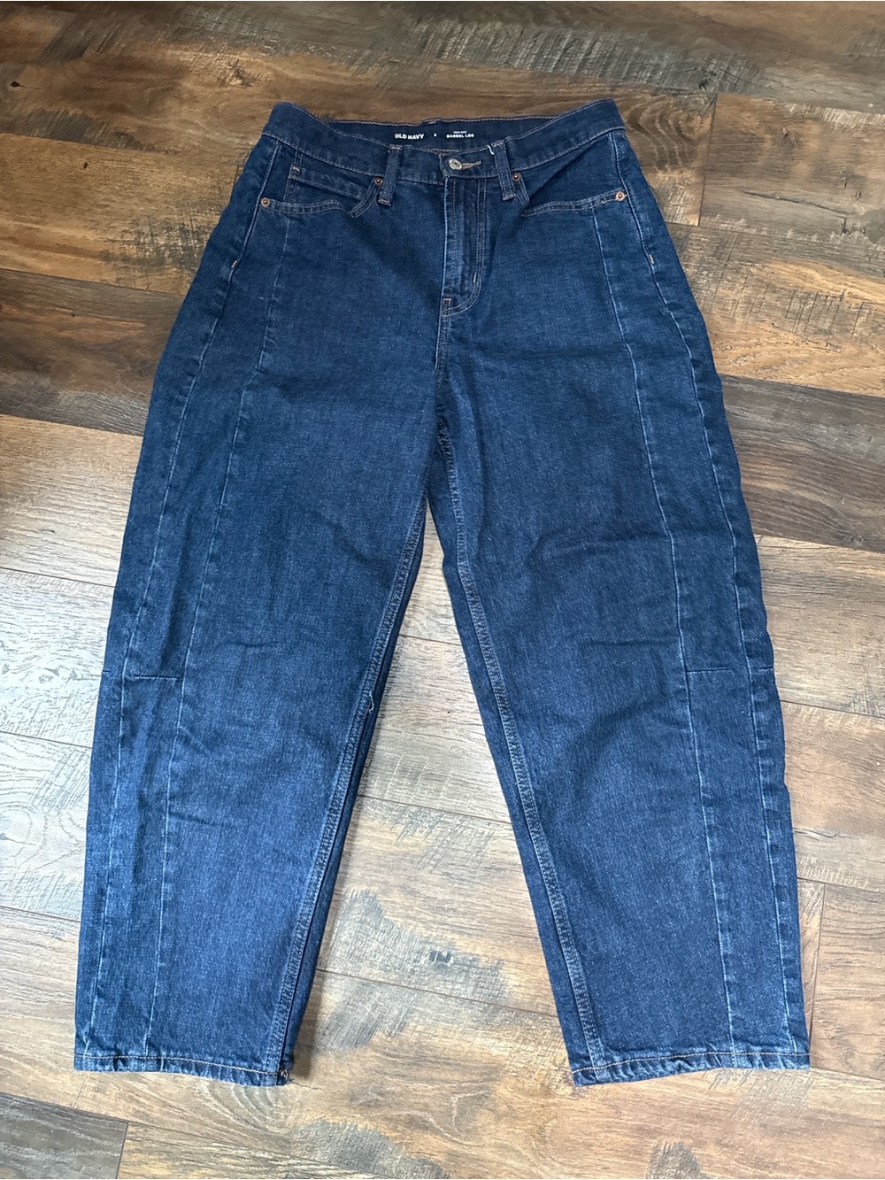 Old Navy Dark Blue Barrel Jeans